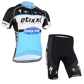 logas Sommer-Männer Radtrikot Set Kurze Hülsen-Fahrrad Jersey und 3D Padded Shorts Quick Dry Sport