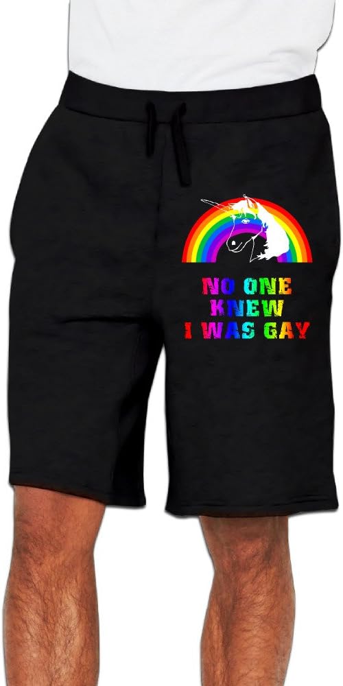 YOXOP Men's Unicorn Rainbow Shorts