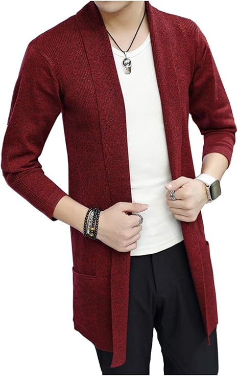 Amazon Sun Brose サン ブローゼ ロング ニット カーディガン 春 服 メンズ レッド 2xl カーディガン 通販