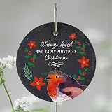 Global Designs Christmas Robin Grave Stick Marker Plaque 25x11cm view 6