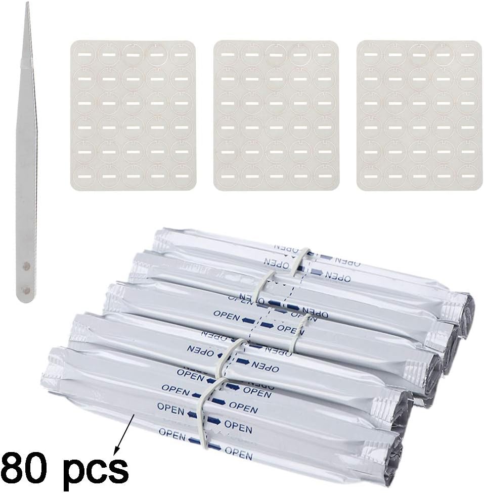 WAOving 80Pcs/Box Double Head Cotton Cleaning Stick Wet Alcohol Cotton Swabs with Tweezers and Oil Absorbing Sheet for 2.4 PLUS for 3.0 LIL/LTN/HEETS/GLO Heater