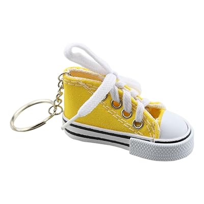 yellow converse keychain