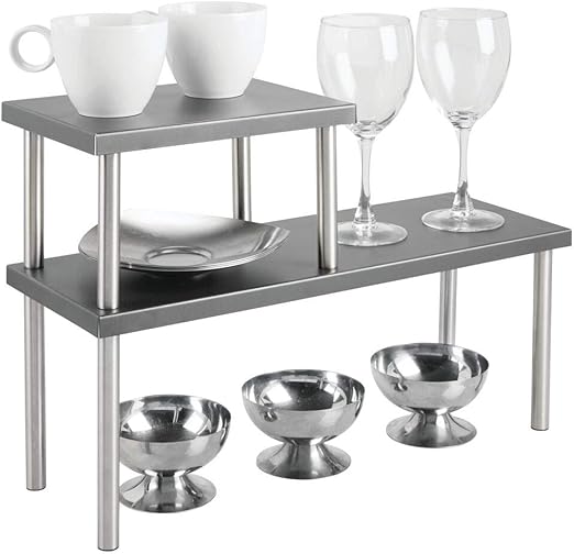 Amazon Com Mdesign Modern Metal 3 Tier Kitchen Countertop And