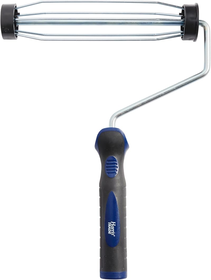 Harris Trade Soft Grip Paint Roller Frame 9" 5-Wire Cage Compatible