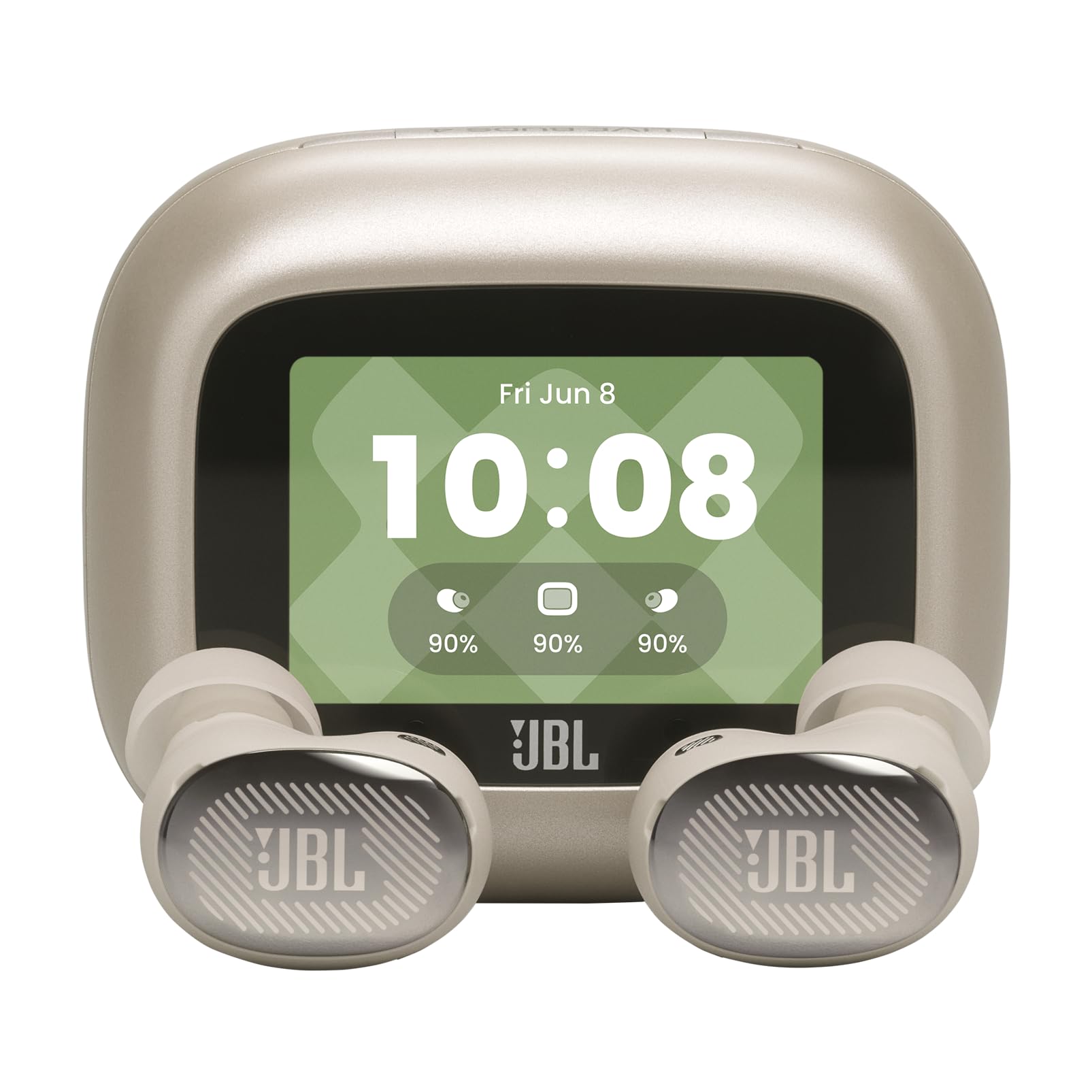 JBL Live Buds 4 Auricolari Wireless con Cancellazione del Rumore, Champagne