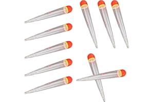 10Pcs Fishing Float Weighted Bobbers Floating Buoyancy Inline Bobber Slip for Fishing Freshwater Saltwater Slip