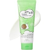 esfolio Snail Cleansing Foam &ndash; Nourishing Face Wash for Hydrated &amp; Smooth Skin &ndash; Korean Skincare with Snail Extract for Deep Pore Cleansing &amp; Anti-Aging &ndash; Gentle Foaming Facial Cleanser (5.29oz-150g)