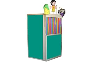 Beka Club House Puppet Theater, Chalkboard Surfaces with Puppet Rack