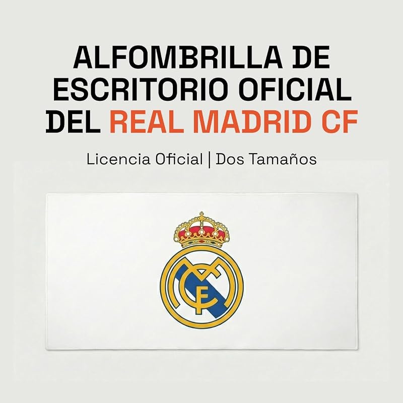 Real Madrid Alfombrilla Escritorio XXL 43x90 cm - Oficial