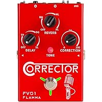 FLAMMA FV01 Vocal Effects Processor with Pitch Correction Vocal Reverb&Delay Vocal Stompbox Microphone Amplifier for Singer L