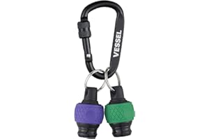 Vessel QB-22K2GV Ball Grip Quick Catcher, Set of 2 (Green & Violet) Bit Holder