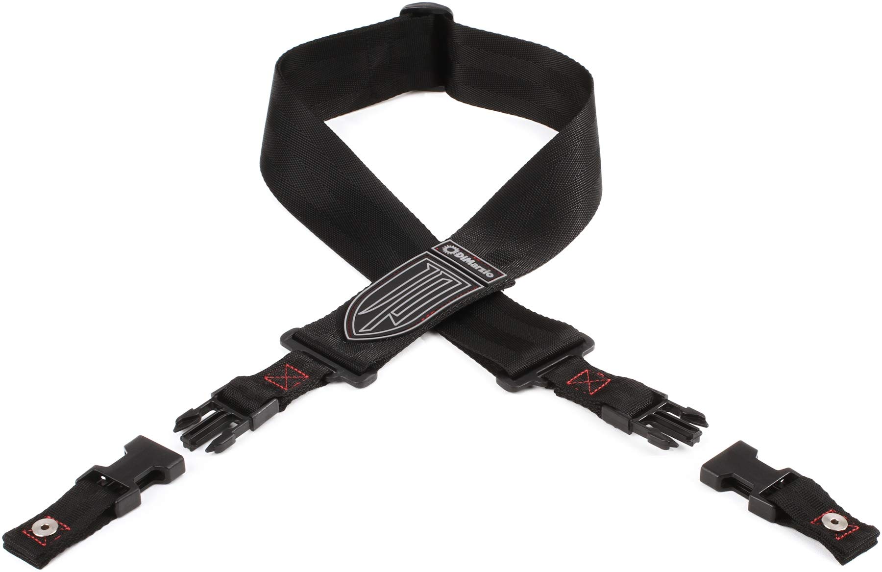 DIMARZIO dd200jpbkrd Shoulder Strap – Black/Red