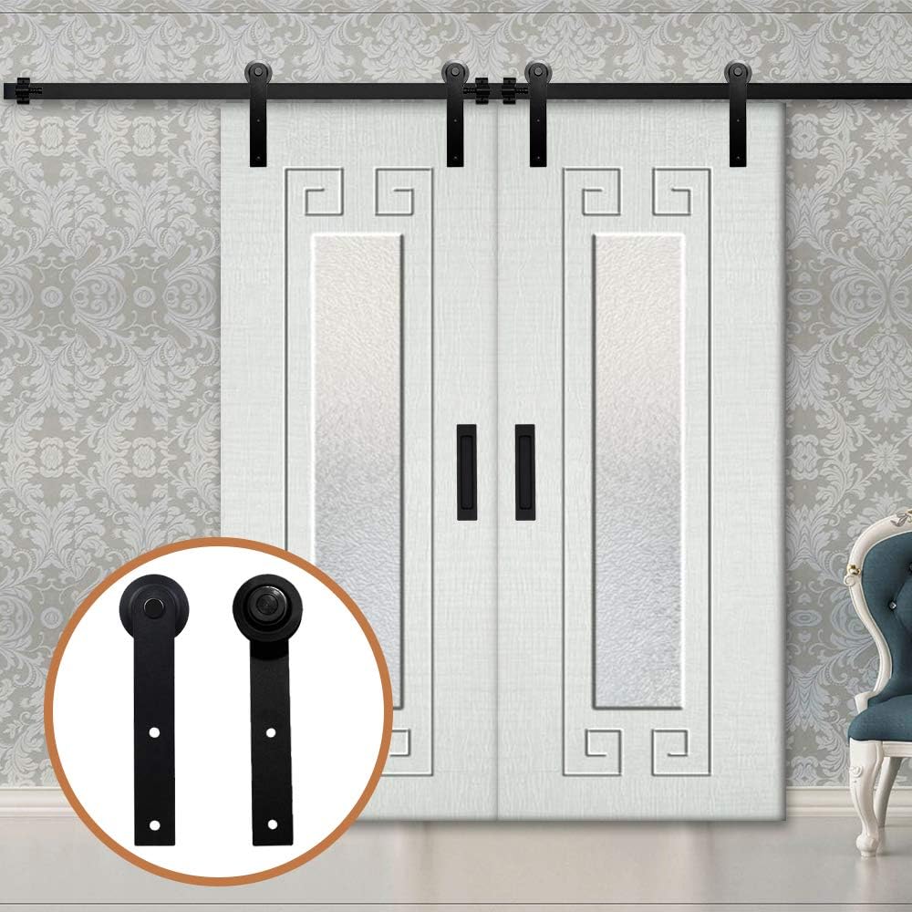 LWZH18FT/549cm Sliding Barn Door Hardware Sliding Door Kit Barn Door Kit for Double Door