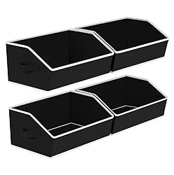 Homsorout Storage Baskets for Shelves - Trapezoid