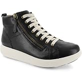 Strive Kensington Women&rsquo;s High-Top Casual Sneakers | Easy On-Off Design with Adjustable Fit for Comfortable Walking and Everyday Activities