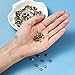 Pandahall 500pcs Mixed Style Iron Crimp Beads Covers Round Crimp Cover Clamp Tips Knot Cover Metal DIY Jewelry Findings 5mm