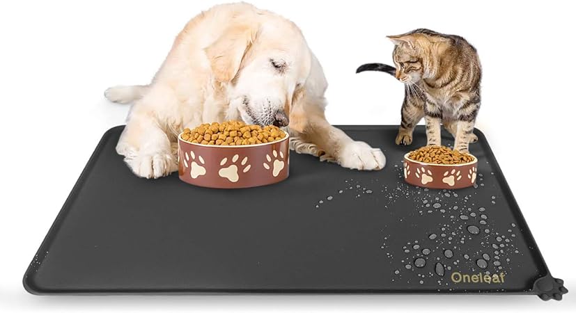 cat water bowl mat