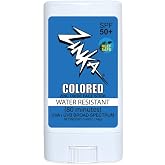 Zinka Sunscreen SPF 30 All Natural Vegan Mineral Blue Colored Face Stick