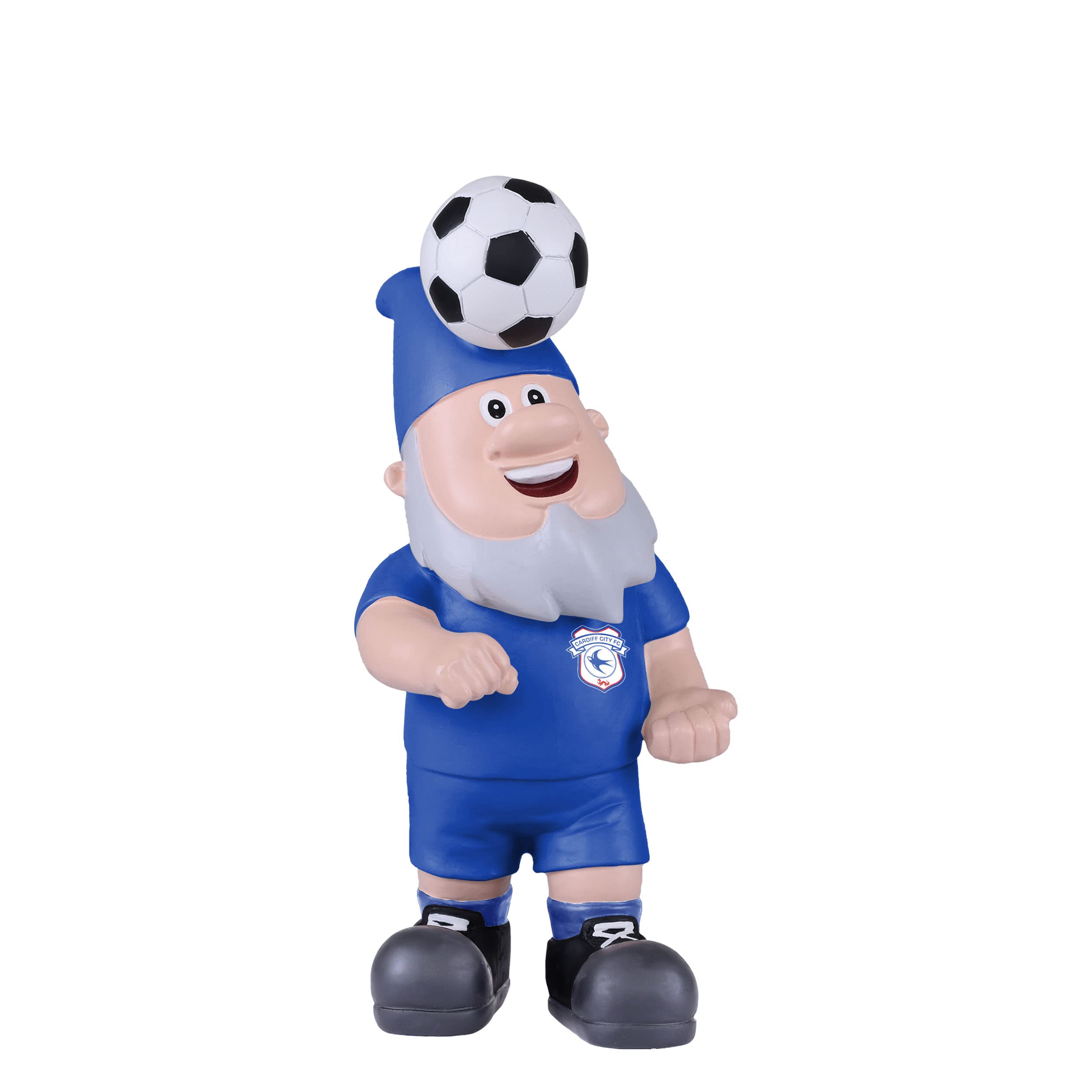 FOCO Officially Licensed Cardiff City FC Football Header Ball Garden Gnome