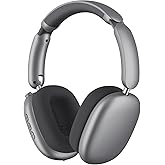 Wentronic Y02 Active Noise Cancelling Headphones,60H Battery,5 EQ Music Modes,Hi-Res Audio,Deep Bass,Foldable Wireless Over Ear Bluetooth 5.4 Headset,Breathable Leather Earpads (Grey)