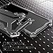 LWGON iPhone 7 Plus Case, Aluminum Metal Shock Proof Frame Bumper Double Color Oxidation Aluminum Metal Case Cover for iPhone 7 Plus (GD Black)