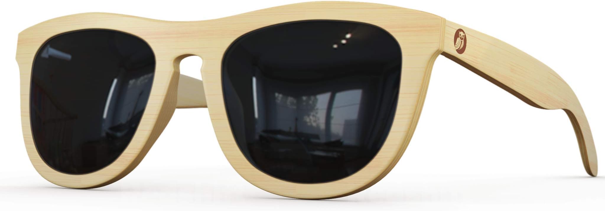 Polarized Bamboo Wood Sunglasses For Men & Women With Bamboo Sunglasses Case