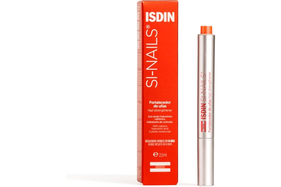 ISDIN Si-Nails – Fast Absorbing Nail Strengthening and Hardening Serum for Nail Durability in Thin Nails, made with Cationic Hyaluronic Acid 0.08 FL OZ