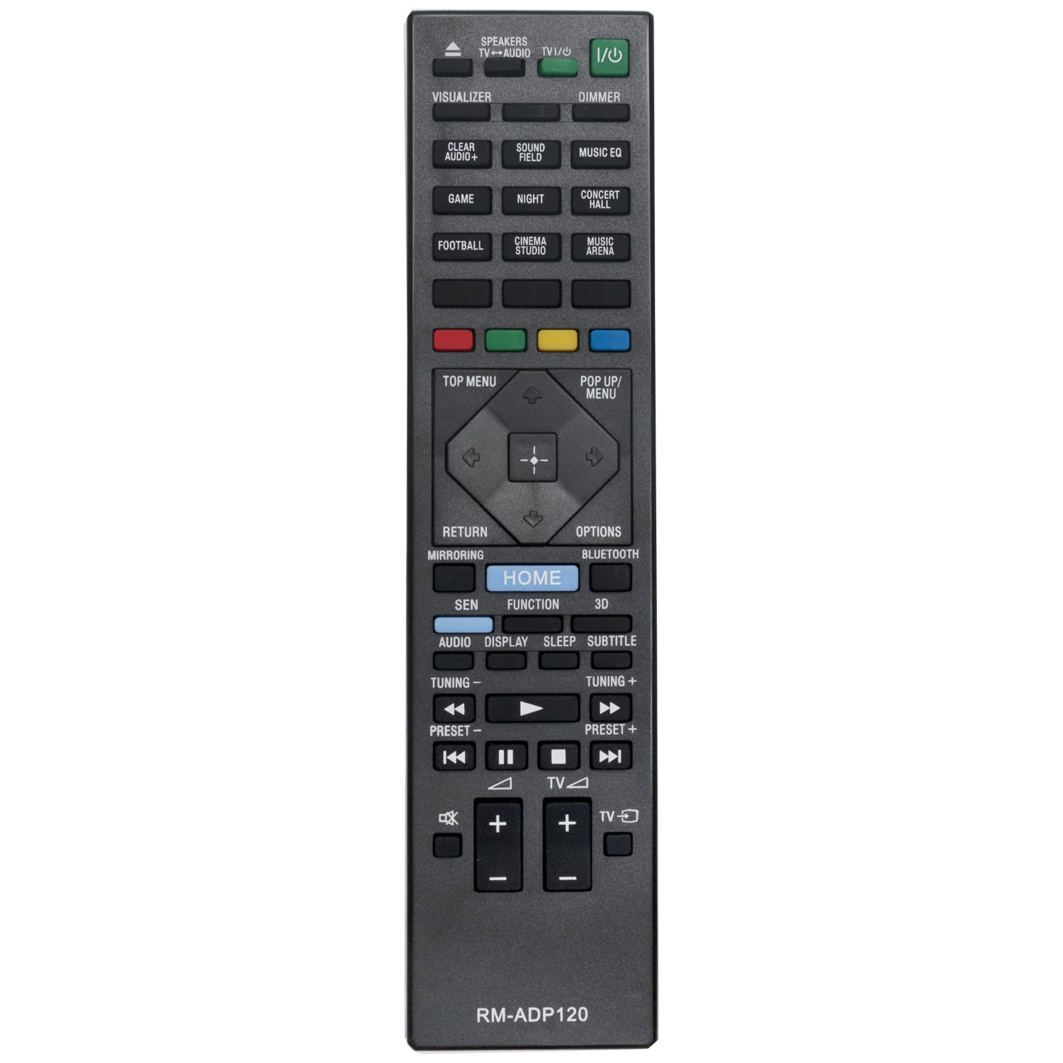 Replacement Remote Fit for Sony Blu-ray Disc DVD Home Theatre System BDV-N9200W BDV-N9200WL BDV-N7200W BDV-N7200WL BDV-N5200W BDV-N9200WL SS-WSB126 SS-TSB138 SS-TSB133 SS-CTB125 Remote RM-ADP118