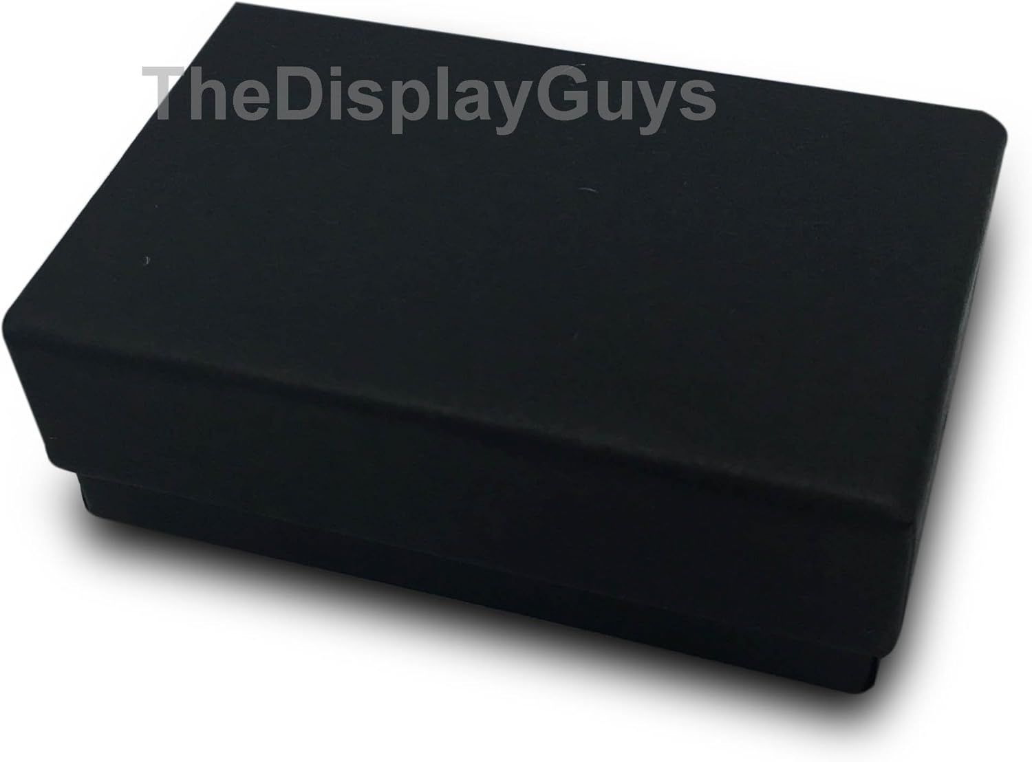 The Display Guys – Cardboard Jewelry Boxes With Cotton – 100 Pack – Matte Black – #21 (2 5/8" x 1 5/8" x 1"): Home & Kitchen