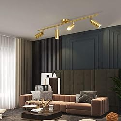 BOKT Modern Gold 4-Lights LED Track Lighting Kit