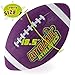 Atomic Athletics 6 Pack of Neon Rubber Playground Footballs – Youth Size 7, 10.5