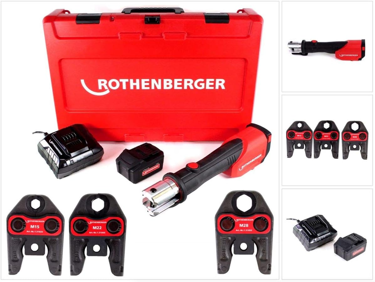 Rothenberger 1000001927 – Romax 4000 Set M15 – 22 – 28 mm 4 Ah. EU ...