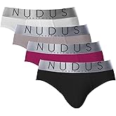 NUDUS Premium Mens Underwear - 4 Pack Soft Cotton Underwear for Men, Low Rise Sexy Mens Underwear, Lightweight & Breathable