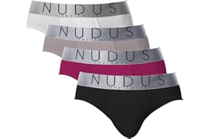 NUDUS UNDERWEAR NUDUS Men's Cotton Underwear Pack of 4 Gift Box - Briefs - Trunks - Boxer Briefs