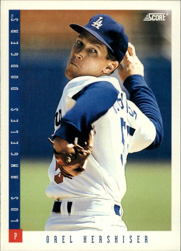 1993 Score Baseball Card 90 Orel Hershiser Collectibles