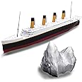 TheRoller3d RMS Titanic Model Ship w/Iceberg, 1 Ft Long Assembled, Historically Accurate, Titanic Replicas