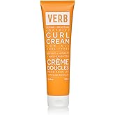 VERB Curl Cream, 5.3 oz – Lightweight Leave-In Curl Defining Cream – Anti-Frizz, Provides Shape, Softness and Light Hold – Vegan, No Parabens or Harmful Sulfates