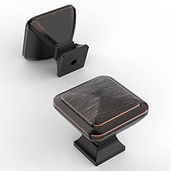 Amerdeco 10 Pack Oil Rubbed Bronze Square Kitchen