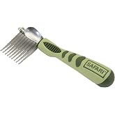 Coastal Pet Safari Dog De-Matting Comb - Serrated Stainless Steel Grooming Tool for Dogs with Medium to Long Hair - Keeps Coats Smooth &amp; Soft - One Size