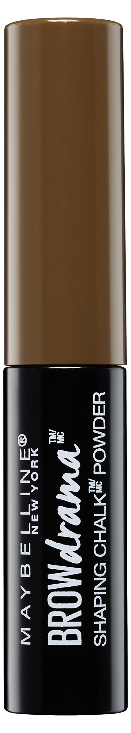 Maybelline Brow Drama Shaping Chalk Powder, 1g, Deep Brown