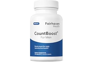 Fairhaven Health CountBoost for Men Optimal Count and Volume Male Fertility Supplement - Pre-Conception Nutrition for Him - with Ashwagandha, Vitamin C, and CoQ10-60 Capsules