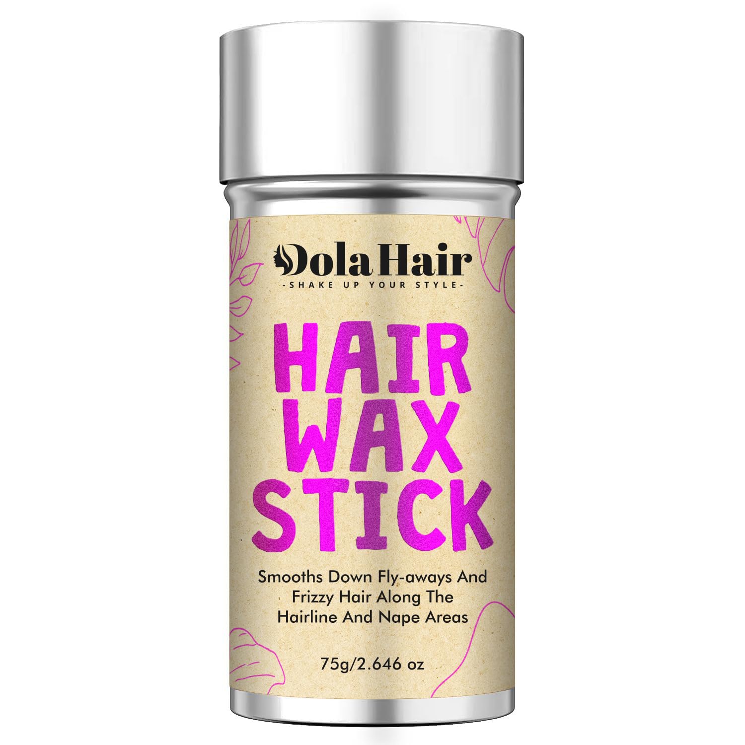 Dolahair Hair Wax Stick - Flyaway Control and Styling Pomade for Kids, Women, and Men - Hair Bun Maker and Accessorie stocking stuffers for teen girls (1 Pack of Wax)