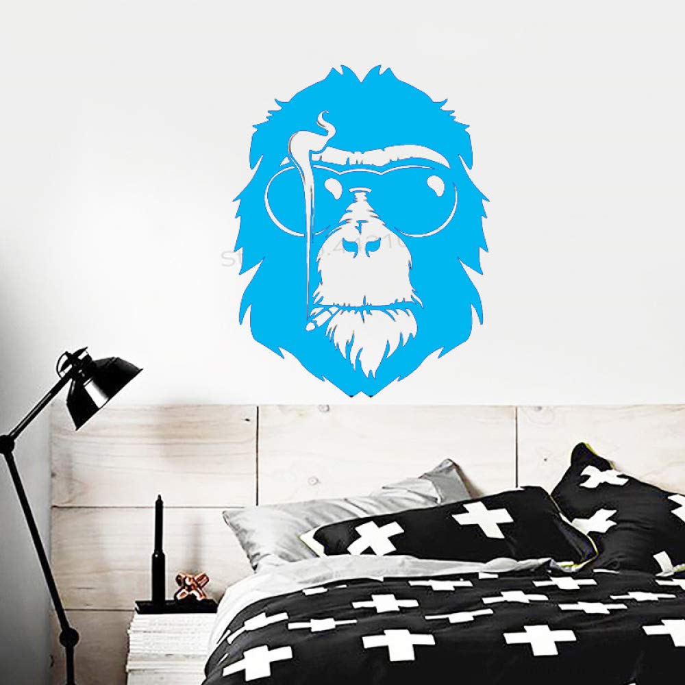 xingbuxin Tatuajes de Pared Gafas de Sol Creativas Monkey Head ...