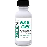 CLEAR 50 Nail Gel, 1 oz, 50% Urea, Hard Nail Softener, Quick Drying, For Soft and Brittle Free Nails, Fingernails & Toenails,