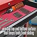 Reizen Tech Max-Tough Tool Box Liner-18 inches x 24 feet x 3mm - Stay-Put Surface Defends Against Wear and Tear - Keeps Tools Protected and Organized - Garage Shelves, Tool Chest, and Cabinets - Red