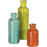Sullivans Vase Set, Farmhouse Decor, Vases for Your Kitchen, Bedroom, Office, Living Room Bathroom, Mantle & Shelf Home Decor, Centerpiece Table Decorations (CM2334)