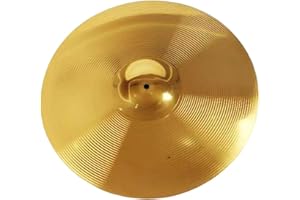 Vaveren Brass Crash Cymbal for Beginner Drummers Performance,Professional Drum Players Percussion Instruments, 8inch