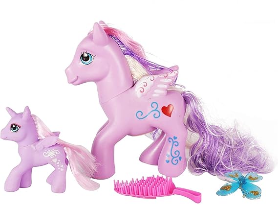 Barodians Little Horses Lively and Lovely Horse Dolls (Set of 2) Toys & Hair Accessories Comb | Pretend Play Set for Kids (Girls)