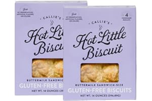 CALLIE’S HOT LITTLE BISCUIT Callie's Hot Little Biscuit| Gluten Free Biscuits| Fluffy, Tender, Savory| Tender Homemade Biscuits | 8 Sandwich Size Biscuits (2 boxes) 14 oz each…