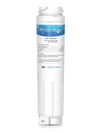 Waterdrop 644845 Kühlschrank Wasserfilter Ersatz für Bosch Ultra Clarity 644845, REPLFLTR10, 740560, AP3962558; Haier 0060820